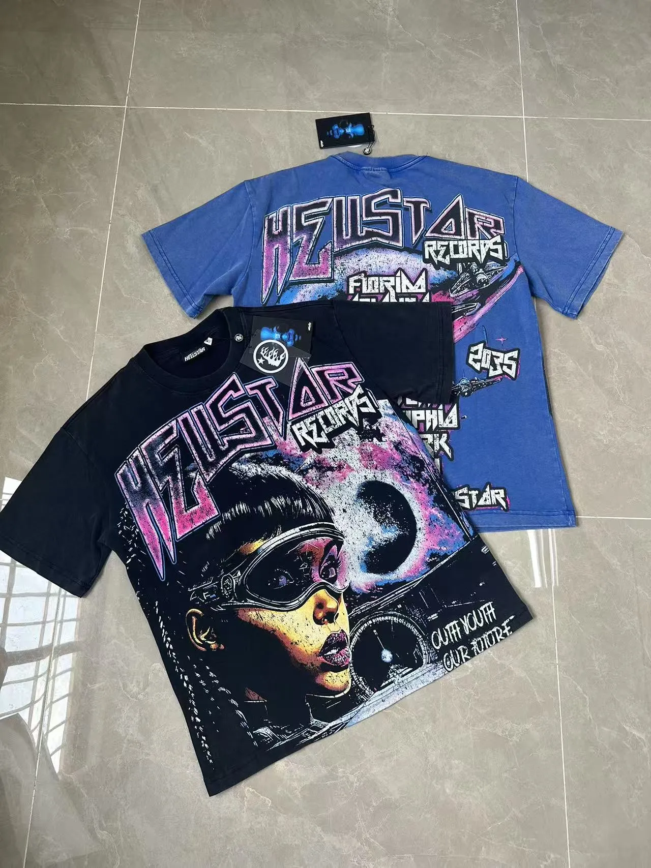 955# Black / I P62 Hellstar T （fabric):32 250 Sizes（size）：S-M- L- X L （colour）： Black 👉